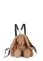 [Current Mood] Cuddly Bunny Plush Backpack - Brown