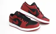 Nike Air Jordan 1 Low Bred Toe GYM RED/WHITE-BLACK US 8 Mens