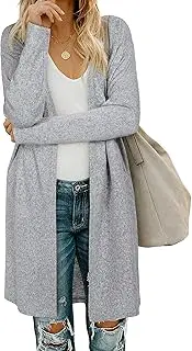 [AUSELILY] Women's Cardigan Sweaters for Women with Pocketes Long Sleeve Casual Lightweight Open Front Cardigan