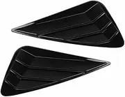 2 Pcs Black Carbon Window Shutter Louvers Scoop Side Air Vent Cover Trim Compatible For LEXUS NX 200 300H 2015-2018 Exterior Accessories(Black Style)