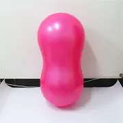Yoga Ball, Exercise Pilates Peanut Ball, Fitness Balance Balls with Inflation Pump, Muscle Training,Birthing, Used in Hotels, Home, Yoga Studios/Pink