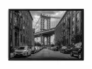 Manhattan Bridge Framed Print Fine Art Poster Print