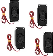 4 PCS Speaker 3 Watt 8 Ohm Mini Speaker 8ohm 3w Loundspeaker Micro Speaker For Small Electronic Projects Advertising Machines LCD TV Monitors Black
