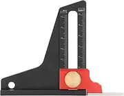 Multifunctional Height Aluminum Alloy Saw Table Depth Measuring Ruler with Hollow Design, Sturdy, Wear Resistant for Woodworking