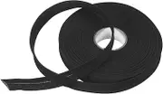 sourcing map 3/4 Inch Single Fold Bias Tape Polyester Continuous Bulk Bias Tape for Sewing, Seaming Quilting Hemming Binding Crafts (Black 25 Yards)