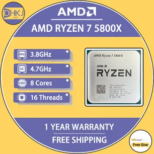 二手 AMD 銳龍 7 5800X R7 5800X 3.8 GHz 八核 16 線程 CPU 處理器 7NM L3=3