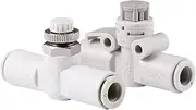 6PCS Boutique Intake Pipe Throttle Valve/Exhaust Pipe Throttle Valve AS1001F/2001F/2051F/3001F-04/06/08/10/12 (Color : 4002F-12A(New))
