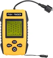 NDNCZDHC 100m Fish Finder Abs Depth Finder Portable Depth Finders for Boats with Sonar Sensor for Finding Fish