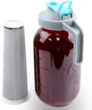 Mason Jar Cold Brew Coffee Maker 64 OZ (2 Quart) Wide Mouth Cold Brew Pitcher...