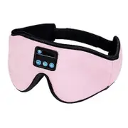 Catzon Sleep Headphones Bluetooth 5.0 3D Eye Mask Hands Free for Travel-Pink