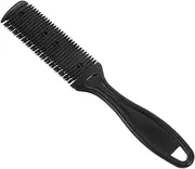 BAZEITFLOW Double Sided Hair Cutter Comb Trimmer Durable Plastic Hair Cutter with Stainless Steel Razor for DIY Hair Styling for Long Short Hair Black