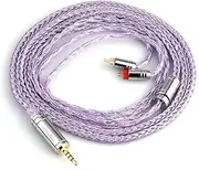 Linsoul Tripowin Zonie 16 Core Silver Plated Cable SPC Earphone Cable for 7hz Zero Dioko Timelesss AE TINHIFI T2 T3 Plus Wan’er Cadenza KZ AS10 Tripowin Mele Olina (2pin-0.78mm, 2.5mm, Lavender)
