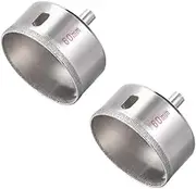 uxcell 60mm Diamond Drill Bits Hole Saws for Glass Tile Porcelain Marble Ceramic Bottles Pots Brick Pack of 2