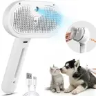 Steam Cat Dog Brush with Water Tank Design for Grooming, Self Cleaning Slicke...