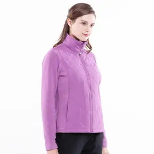 【POLAR BEAR】女抗靜電超細纖刷毛Q棉外套-粉紫-23F01