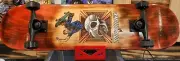 Custom 8.0 Tony Hawk Skateboard w/stand - Hand Painted - One of a KIND!