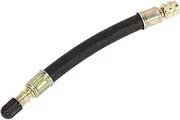 X AUTOHAUX Tire Valve Stem Air Inflation Adaptor Durable 140mm Long Tire Valve Extension Rubber Black