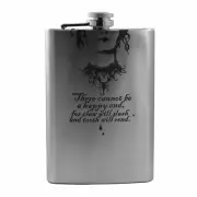 8oz There Cannot Be a Happy End Stainless Steel Flask