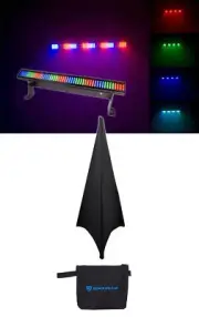 Chauvet COLORSTRIP MINI DMX LED Multi-Color DJ Light Bar Color Strip+Free Scrim