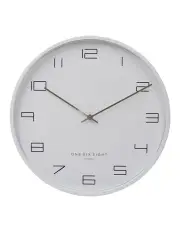 [One Six Eight London] PIXIE Silent Wall Clock 40cm in White