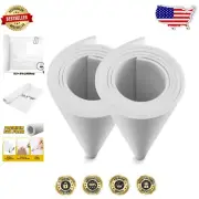 Elastic 4mm White EVA Foam Sheets - 2-Pack for Crafting and Cosplay Projects