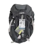 NWT JANSPORT Katahdin 40L Hiking Backpack Black/Gray T08F7CQ