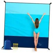 Beach Blanket, Extra Large Sandproof Waterproof, Picnic Mat, 8 Persons Family