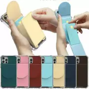 Alpha Rainbow Card Pocket Case for iPhone /12 13 14 15 /mini/ Pro/ Pro Max/ Plus