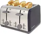 4 Slice Toaster Extra Wide Slots Bagel Settings Ultimate Toast Lift ,Crumb Tray