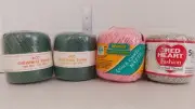 NOS Mixed Lot Crochet Thread Red Heart, Bernat, Amalgamated Cordage FREE SHIP