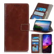 For iPhone 11 Pro Case, Wild Horse PU Leather Wallet Cover, Brown