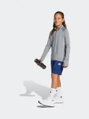 adidas Grey All Sports Favorite 1/4-Zip Long Sleeve Long-Sleeve Top Kids (E43696) | $58