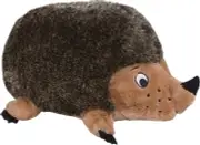 NEW Outward Hound Hedgehog Squeaky Grunting Plush Dog Toy large 11x6.5 in. brown