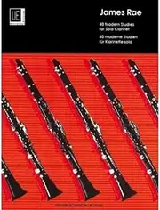 Universal Edition 40 Modern Studies for Solo Clarinet Music Book