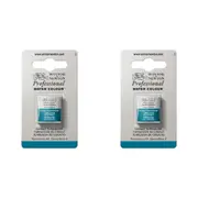 2x Winsor & Newton Professional Watercolour Paint Half Pan Cobalt Turquoise S4
