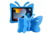 For Apple iPad 10.2 inch 9th/8th/7th Gen /Pro 10.5/Air 3 Kids Case, Butterfly Shockproof Handle Eva Stand Protective Shockproof Cover (Blue)
