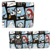 Nightmare Before Christmas Bi-Fold Wallet - HALLOWEEN TOWN New (Billfold)