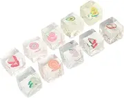 INOOMP 10pcs Cartoon Squeeze Squishy Sensory Playthings for Unique and Fun Stretchy Cube for Party Favors and Group Activities Engaging and Eye Catching Design