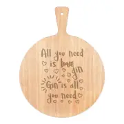 Gin Is All You Need Pizza Board Paddle Wooden Funny Tonic
