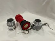 Heavy Duty 1-1/2" NPSH Fire Hose Nozzle Aluminum Camlock Fitting...