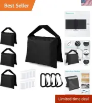4-Pack Heavy Duty Sandbags - Secure Weight Bags for Light Stands & Canopies