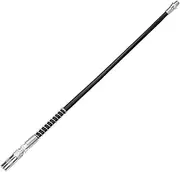 JoJoiasTop 18 Inch Resin Spring Flex Hose Grease Gun Accessory Kit,10000 PSI High Pressure Quick Release Grease,1/8 NPT Threads(1-Pack)