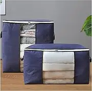 Breast Milk Storage Bag Storage Bag Extra Large Quilt Storage Bag with Handles Non-Woven Home Storage Box Quilt Storage Container Bag Box Storage Bag (Color : 46cmx48cmx28cm, Size : A)