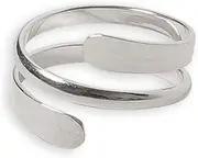 [TOE RINGS & THINGS] Thumb Ring | Sterling Silver Pipeline Wrap Around | Adjustable Thumb Ring for Men & Women