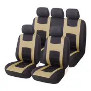 Car Seat Covers Full Set Front Rear Back Cushion Protector Polyester For 5-Seat (for: Fiat)