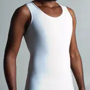 GYNECOMASTIA, COMPRESSION UNDERSHIRT 6 SHIRTS Medium White