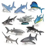 Realistic Underwater Swimmers ,Speed Boat Models Action Figures Divers Airship,Ocean Animals Figurines Submarine Toys for Kids Sea Creatures 10pcs