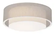 AFX SAF1824LAJUD Sanibel 18"W LED Flush Mount Drum Ceiling - White / Jute
