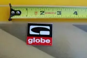 GLOBE Skateboard Shoes Footwear G Small Red F1 Vintage Skateboarding STICKER