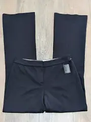 Tahari Dress Pants Womens 4 Black Mid Rise Bootcut Casual Career NWT